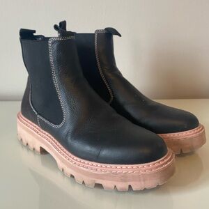 Dolce Vita Black and Pink Women's Moana Boots Sz 9